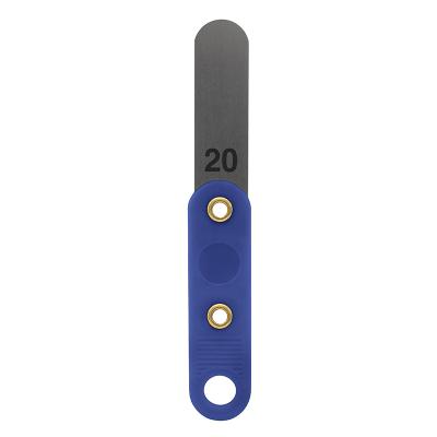 Feeler gauge 0,20 mm with plastic handle (blue)